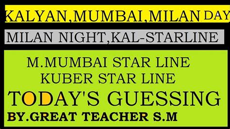 kalyan starline guessing mumbai|Kalyan star line .